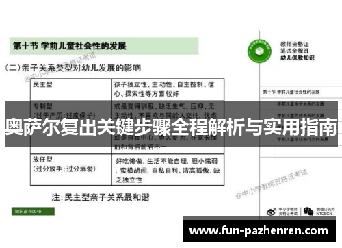 奥萨尔复出关键步骤全程解析与实用指南